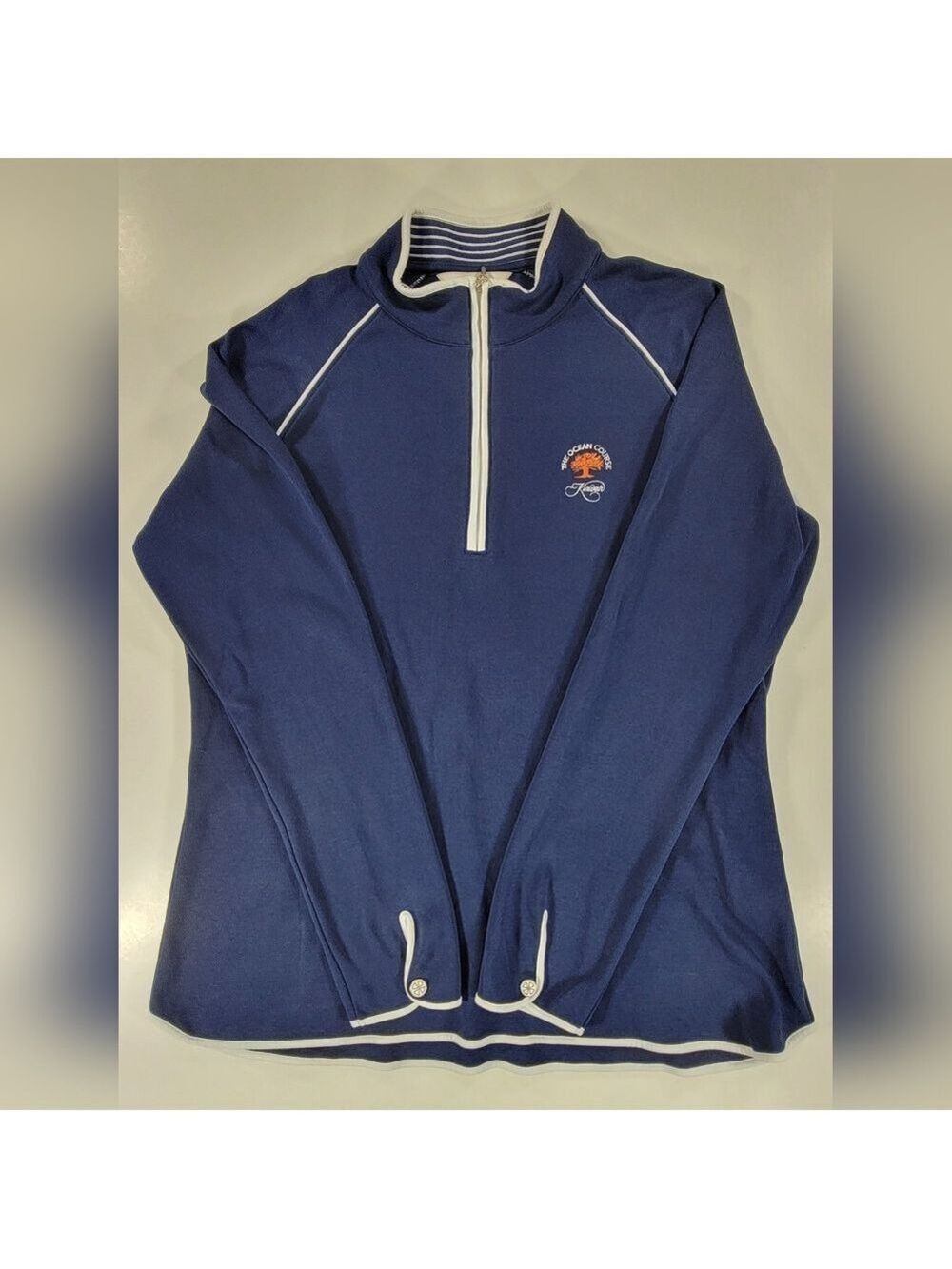 Kiawah The Ocean Course Clover By Bobby Jones Sweatshirt Womens XL Golf Pullover